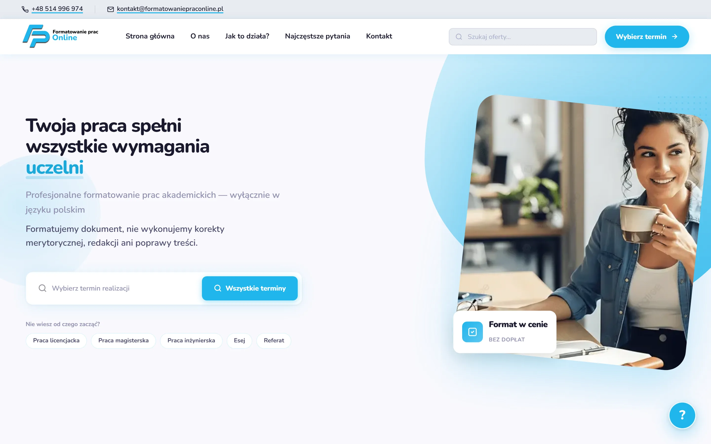Formatowanie Prac Online