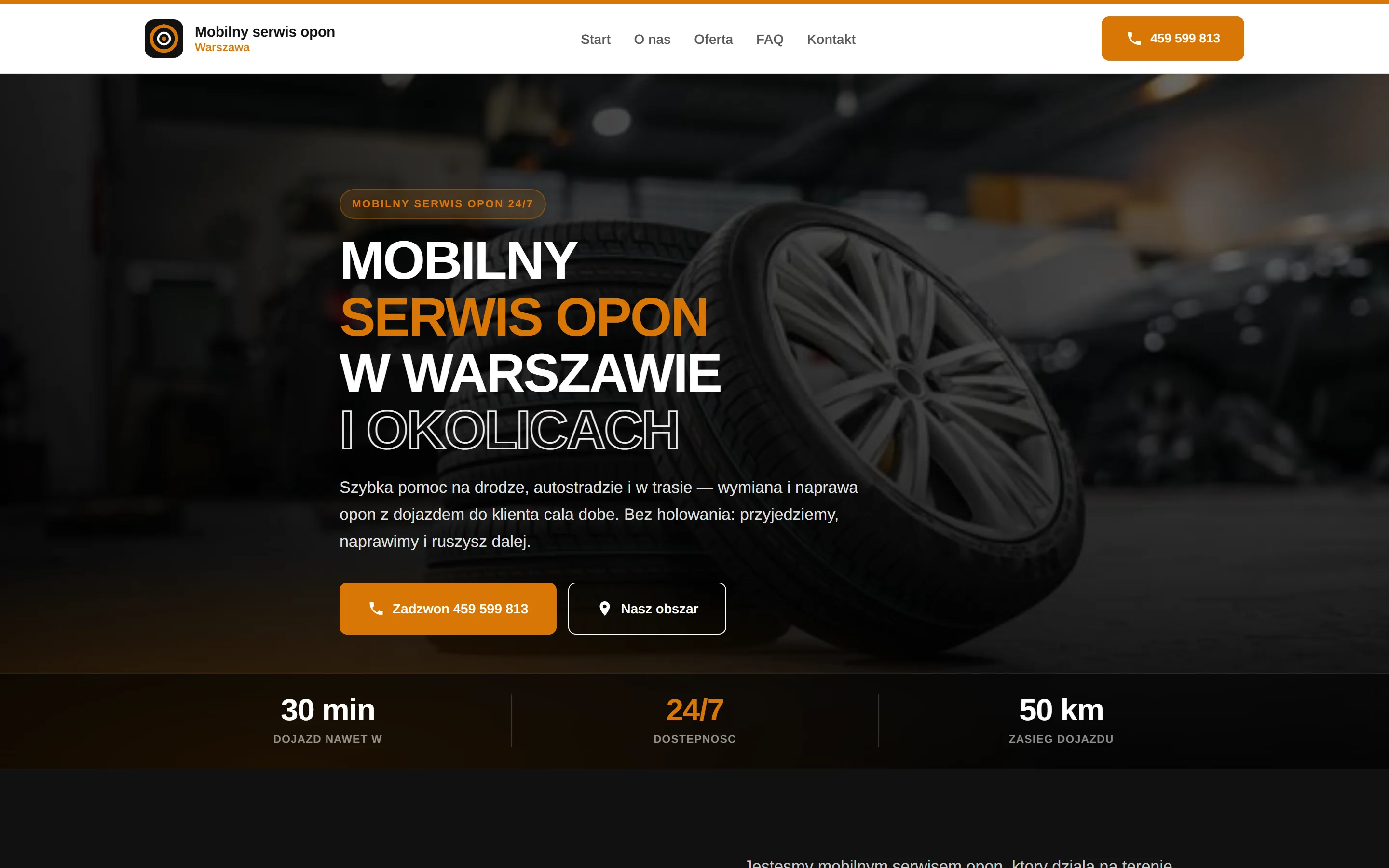 Mobilny serwis opon Warszawa