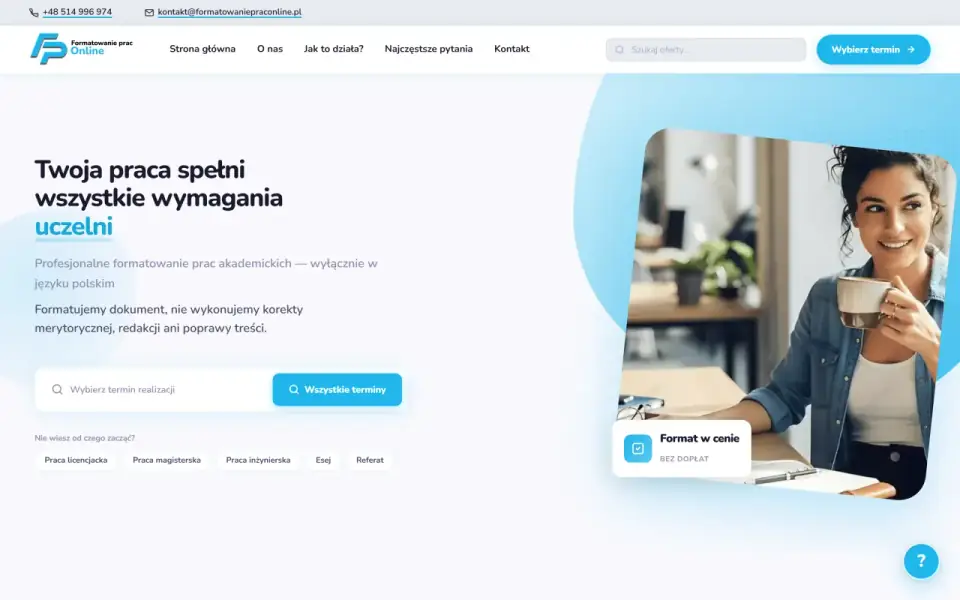 Formatowanie Prac Online