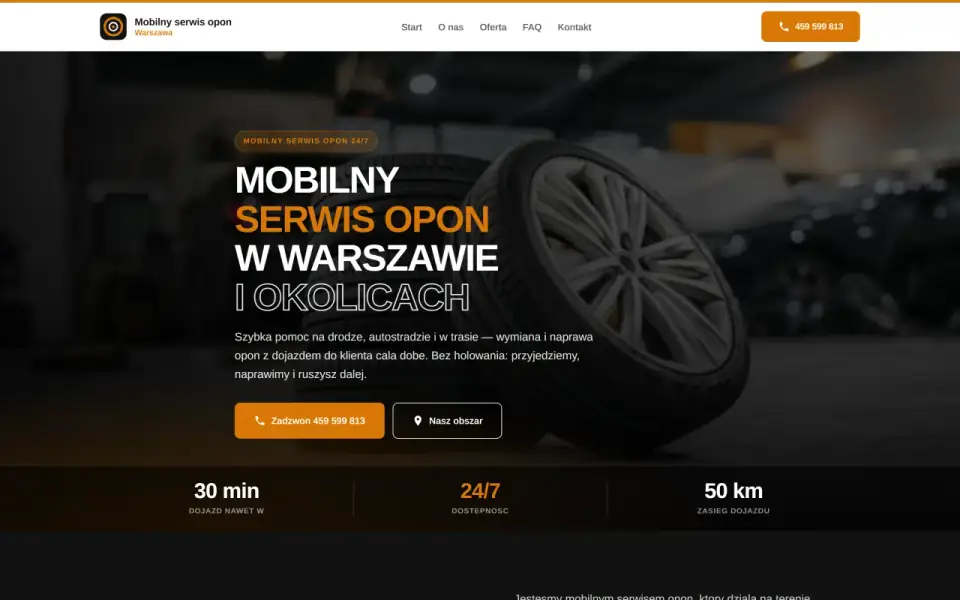 Mobilny serwis opon Warszawa